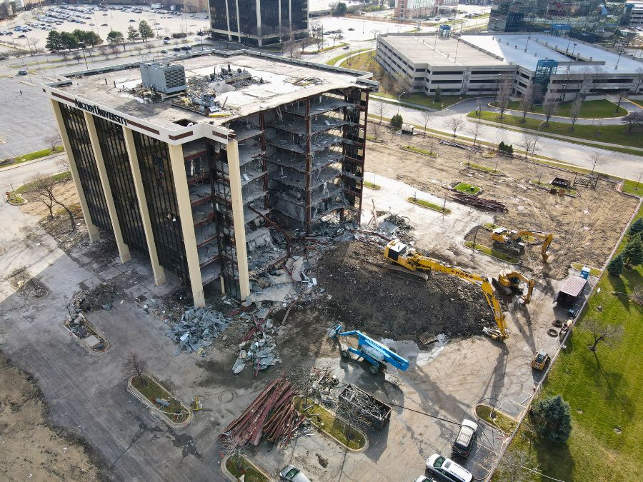 National Building Plaza Building Demolition Omega 3