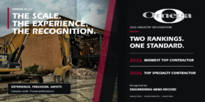 Omega III recognized as a 2026 ENR Midwest Top Contractor and Top Specialty Contractor